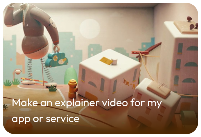 Make an explainer video for my app or service