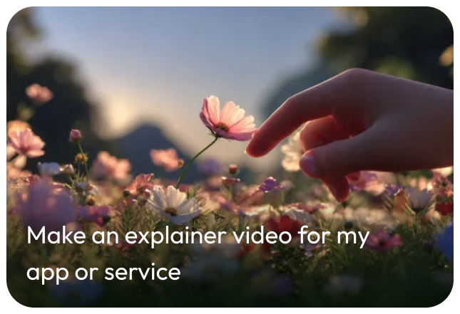 Make an explainer video for my app or service